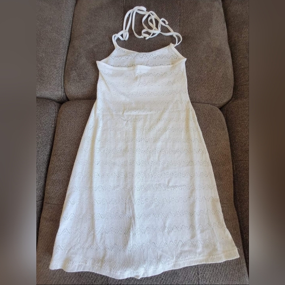 White swimsuit cover dress in size small. - Picture 2 of 3